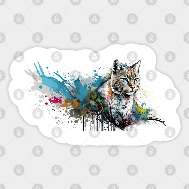 Bobcat Sticker by Urban Archeology Shop Gallery